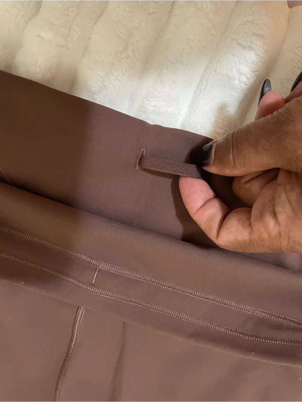 lululemon athletica High-Rise Mauve Brown Bike Shorts